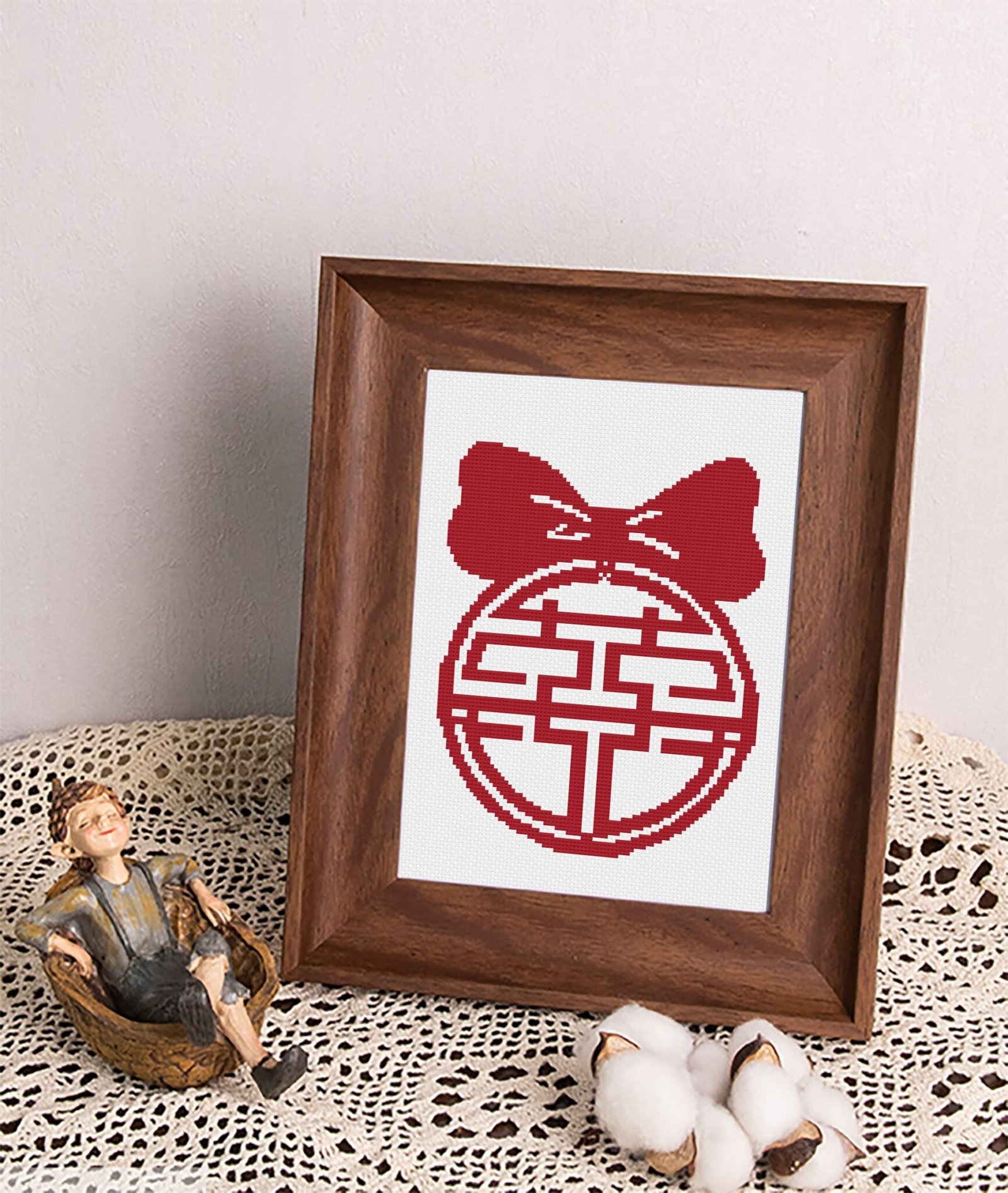 Happiness Cross Stitch Pattern Cheering Studio