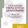 16ct cross stitch graph paper